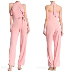 Ruffle Halter Jumpsuit by Bebe - Sz. 2